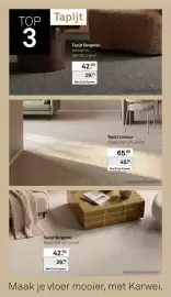 Karwei folder week 41 Pagina 7: Tapijt Limoux €45,50, Tapijt Bergerac €29,75