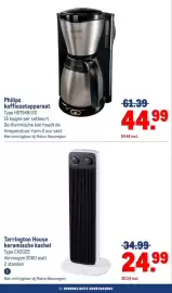 Makro folder Pagina 20: Philips koffiezetapparaat €44,99, Tarrington House keramische kachel €24,99