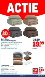 Makro folder Pagina 39: Luxe handdoek €1,69, Daily Maison wasbaar dekbed perkal €19,99