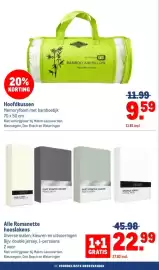 Makro folder Pagina 40: Bamboo air pillow €9,59, Romanette hoeslaken €22,99