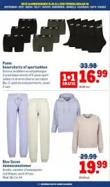 Makro folder Pagina 44: Blue Seven damessweatwear €19,99, Puma boxershorts of sportsokken €16,99
