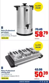 Makro folder Pagina 49: Metro Professional chafing dish €50,39, Metro Professional percolator €58,79