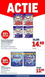 Makro folder Pagina 8: Finish vaatwastabletten €13,88, Dreft Professional vaatwascapsules €14,40