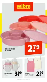 Wibra folder Pagina 1: Anti-lekbeker €3,99, Singlet €2,99