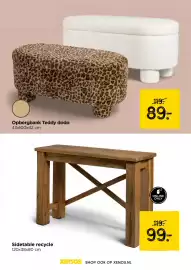 Xenos folder week 41 Pagina 15: Opbergbank Teddy dodo €89,00, Sidetable recycle €99,00