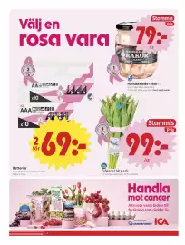 ICA Nära reklamblad vecka 41 Sida 4: Batterier €69,00, Tulpaner 12-pack, Medlemspris