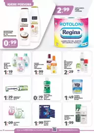 Volantino Vivo Supermercati Pagina 10: Detergente Intimo Fresh&Clean €1,19, Schiuma da barba Proraso €1,99