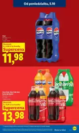 Lidl gazetka tydzień 41 Strona 13: Napój gazowany Coca-Cola 2-pak €13,98, Napój gazowany Pepsi 2-pak €11,98