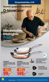 Lidl gazetka tydzień 41 Strona 30: Patelnia premium ze stali szlachetnej z warstwą miedzi 24 cm SilverCrest €99,00