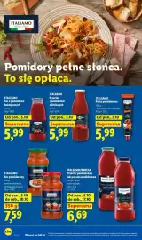 Lidl gazetka tydzień 41 Strona 52: Pasta pomidorowa z warzywami Italiamo €5,99, Sos z pomidorów koktajlowych Italiamo €5,99