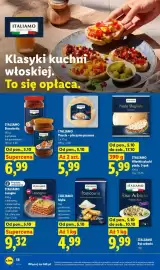 Lidl gazetka tydzień 41 Strona 56: Włoskie placki piada 3-pak Italiamo €5,99, Bruschetta paprykowa Italiamo €6,99