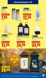 Lidl gazetka tydzień 41 Strona 93: Latarnia LED z lustrem i figurką €24,99, Latarenka solarna czarna LED €24,99