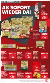 Kaufland Prospekt woche 41 Seite 18: K-WINTER EDITION Marzipan kartoffeln €1,29, K-WINTER EDITION Blätterkrokant-Kugeln €1,69
