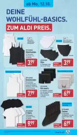 Aldi Nord Prospekt woche 42 Seite 19: UP2FASHION Slips €3,99, UP2FASHION Retropants €6,99