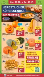 Aldi Nord Prospekt woche 42 Seite 2: Speisekartoffeln €2,99, Speisekürbis €1,59