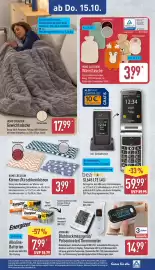 Aldi Nord Prospekt woche 42 Seite 25: AMBIAINO Blutdruckmessgerät/Pulsoximeter/Thermometer €14,99