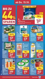 Aldi Nord Prospekt woche 42 Seite 31: GUT DREI EICHEN Edelsalami XXL €1,39, CUCINA Mozzarella XXL Classic €1,49