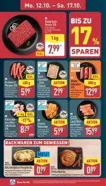 Aldi Nord Prospekt woche 42 Seite 4: Ganzes Hähnchen €5,99, Rinder-Rouladen XXL €12,99