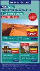 Aldi Nord Prospekt woche 42 Seite 46: Namibia, Botswana & Simbabwe €2.999,00, Namibia, Botswana & Simbabwe €4.499,00