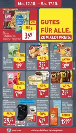 Aldi Nord Prospekt woche 42 Seite 6: SPEISEZEIT Fertiggericht XXL €3,49, IGLO Filegro €2,79