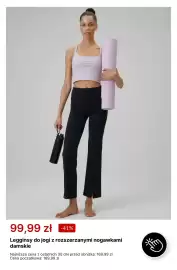 4F gazetka tydzień 40 Strona 5: Legginsy do jogi z rozszerzanymi nogawkami damskie €99,99