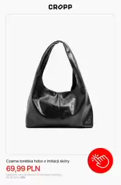 Cropp gazetka Strona 3: Czarna torebka hobo z imitacji skóry Cropp €69,99