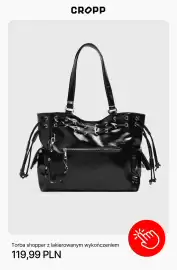 Cropp gazetka Strona 10: Czarna torebka z frędzlami Cropp €129,99