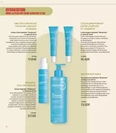 Catalogue Monoprix page 10: Bioderma Crème riche Hydrabio €16,40, Bioderma Hydrabio Gel Moussant €13,02
