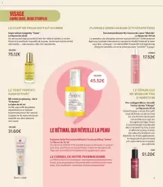 Catalogue Monoprix page 3: Avène Hyaluron Activ Procedure Rétinal 0,1% serum lifting avene €45,52