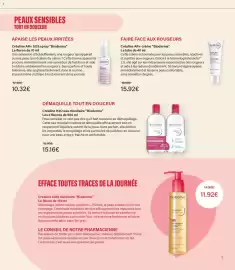Catalogue Monoprix page 9: Bioderma Créaline AR+ SOS spray €10,32, Bioderma Créaline huile micellaire €11,92