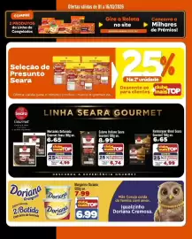 Encarte Rede Top Página 2: Salame Italiano Seara Gourmet €6,74, Margarina Doriana €6,99