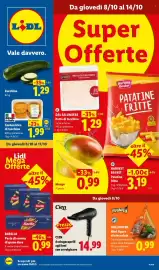 Volantino Lidl settimana 41 Pagina 1: Cordon Bleu di tacchino €1,99, BARILLA €0,99