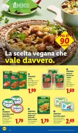 Volantino Lidl settimana 41 Pagina 18: VEMONDO Mini crunchy burger con lenticchie, zucca e carote €1,79
