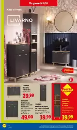 Volantino Lidl settimana 41 Pagina 24: LIVARNO Armadietto a colonna da bagno €39,99, LIVARNO Mobiletto sottolavabo €29,99