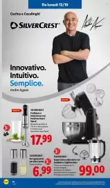 Volantino Lidl settimana 41 Pagina 34: SILVERCREST Impastatrice planetaria con frullatore e tagliaverdure €99,00