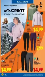 Volantino Lidl settimana 41 Pagina 40: CRIVIT Leggings termici da donna €7,99