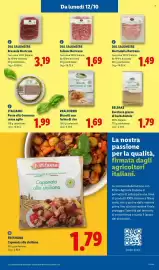 Volantino Lidl settimana 41 Pagina 45: Dal Salumiere Bresaola nostrana €3,19, Realforno Biscotti con farina di riso €1,69