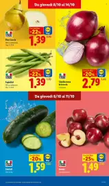 Volantino Lidl settimana 41 Pagina 7: Pere Coscia €1,39, Fagiolini €1,39