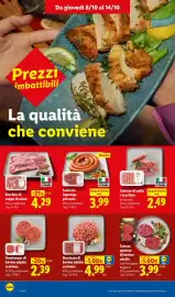 Volantino Lidl settimana 41 Pagina 8: Macinato di bovino adulto scottona €4,99, Hamburger di bovino adulto scottona €2,39