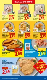 Volantino Lidl settimana 41 Pagina 9: Rollini dorati di suino con spinaci €2,99, Storto di pollo €2,99