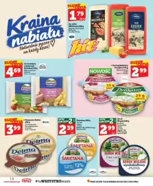 Topaz gazetka tydzień 41 Strona 16: Śmietana Piątnica 12% €2,39, Serek Wiejski bez laktozy Piątnica €2,99