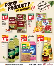 Topaz gazetka tydzień 41 Strona 21: Siemię lniane Cenos €3,99, Przyprawa do mięsa mielonego Prymat €1,29