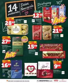 Topaz gazetka tydzień 41 Strona 31: Bombonierka Mieszko €9,99, Kawa mielona Tchibo Exclusive €16,99