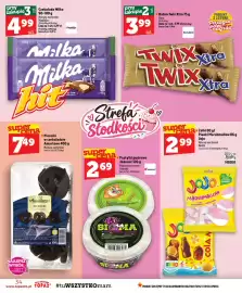 Topaz gazetka tydzień 41 Strona 34: Pastylki pudrowe Jedność €2,69, Baton Twix Xtra €3,99