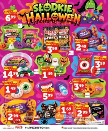 Topaz gazetka tydzień 41 Strona 36: Lizak Zombie Kiss Candy Gangs €5,99, Lizak Scary Candy Gangs €1,49