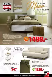 Budget Home Store folder Pagina 1: Boxspring Sol €1.499,00, Dekbedover trek Cotton Uni