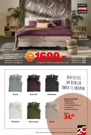 Budget Home Store folder Pagina 5: Budget Home Store Boxspring Orion €1.699,00, Dekbedovertrek Cotton Uni €34,95
