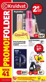 Kruidvat folder Pagina 1: Coral wasmiddel €9,99, Maybelline Beauty €14,99