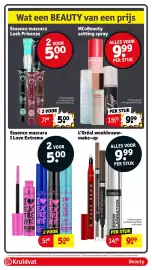 Kruidvat folder Pagina 24: Essence mascara i love extreme €5,00, L'Oréal wenkbrauw-make-up €9,99