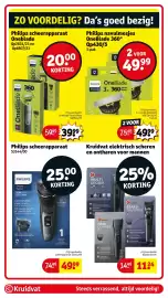 Kruidvat folder Pagina 39: Kruidvat baardtrimmer €11,24, Philips scheerapparaat €49,99